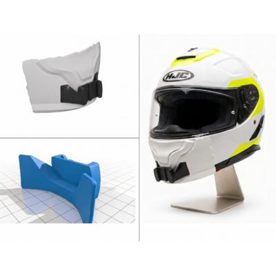 HJC F71 Kask Uyumlu Chinmount Aksiyon Kamera Çene Bağlantı Aparatı Seti
